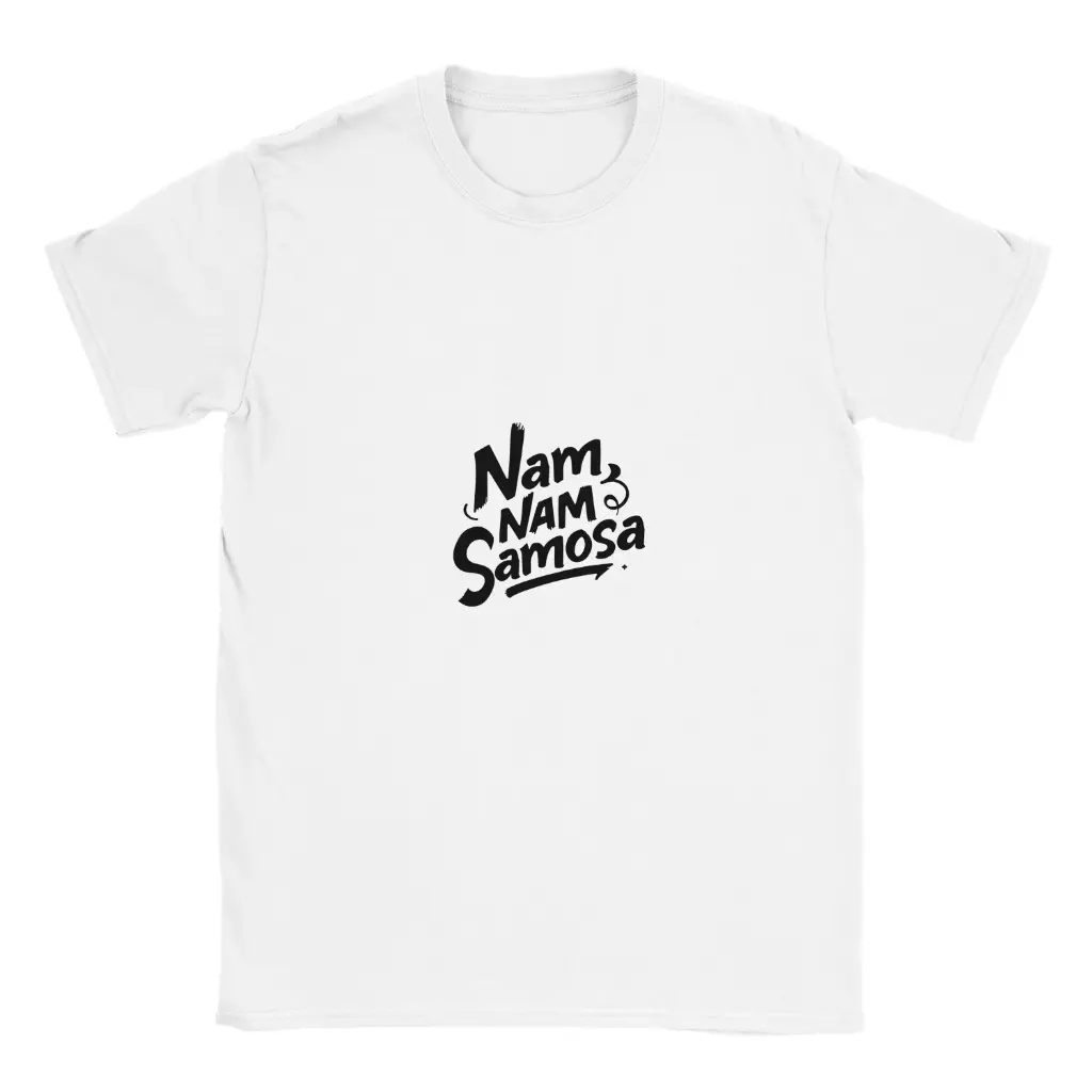 “Nam Nam Samosa” Handlettered T‑shirt 