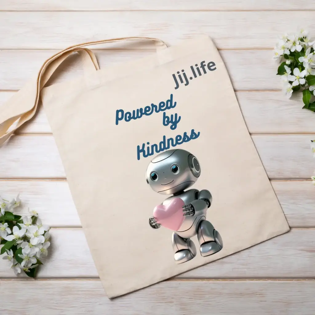 Duurzame Tote Bag - "Powered by Kindness"