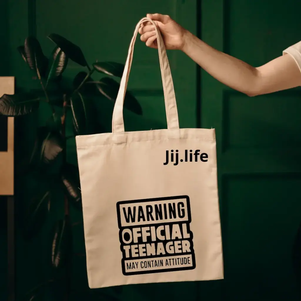 Duurzame Tote Bag - "Official Teenager"