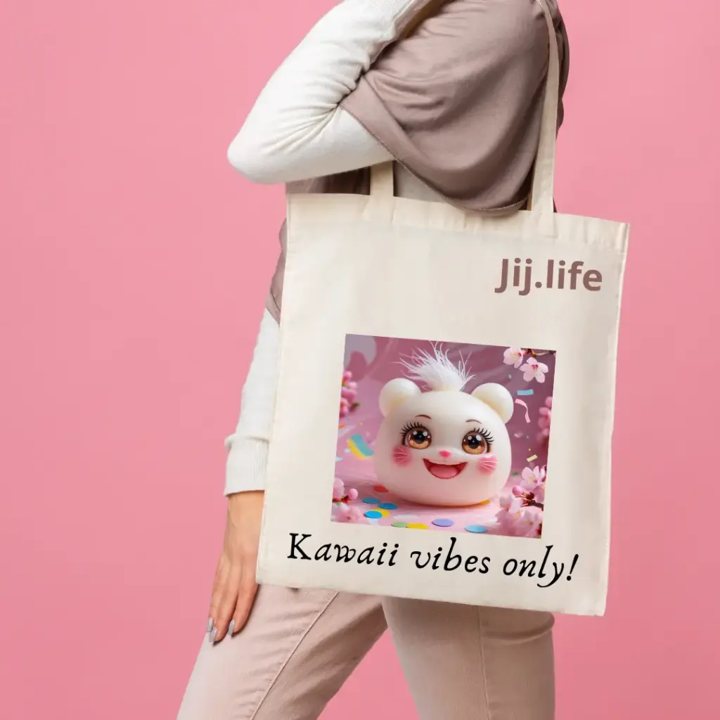 Duurzame Tote Bag - "Kawaii Vibes Only"