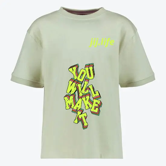 Duurzaam T-Shirt - "You Will Make It" | Motiverend & Street-Style Design