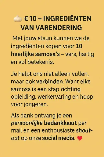 €10 – Ingrediënten van verandering