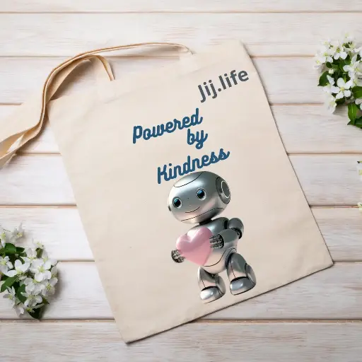 Duurzame Tote Bag - "Powered by Kindness"
