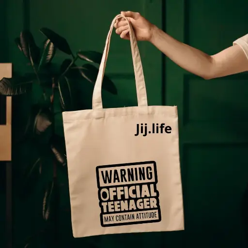 Duurzame Tote Bag - "Official Teenager"