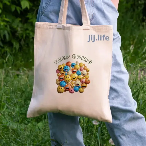 Duurzame Tote Bag - "Keep Going"