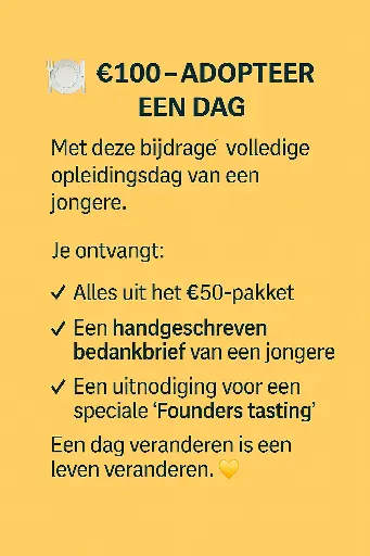🍽️€100 – Adopteer een dag